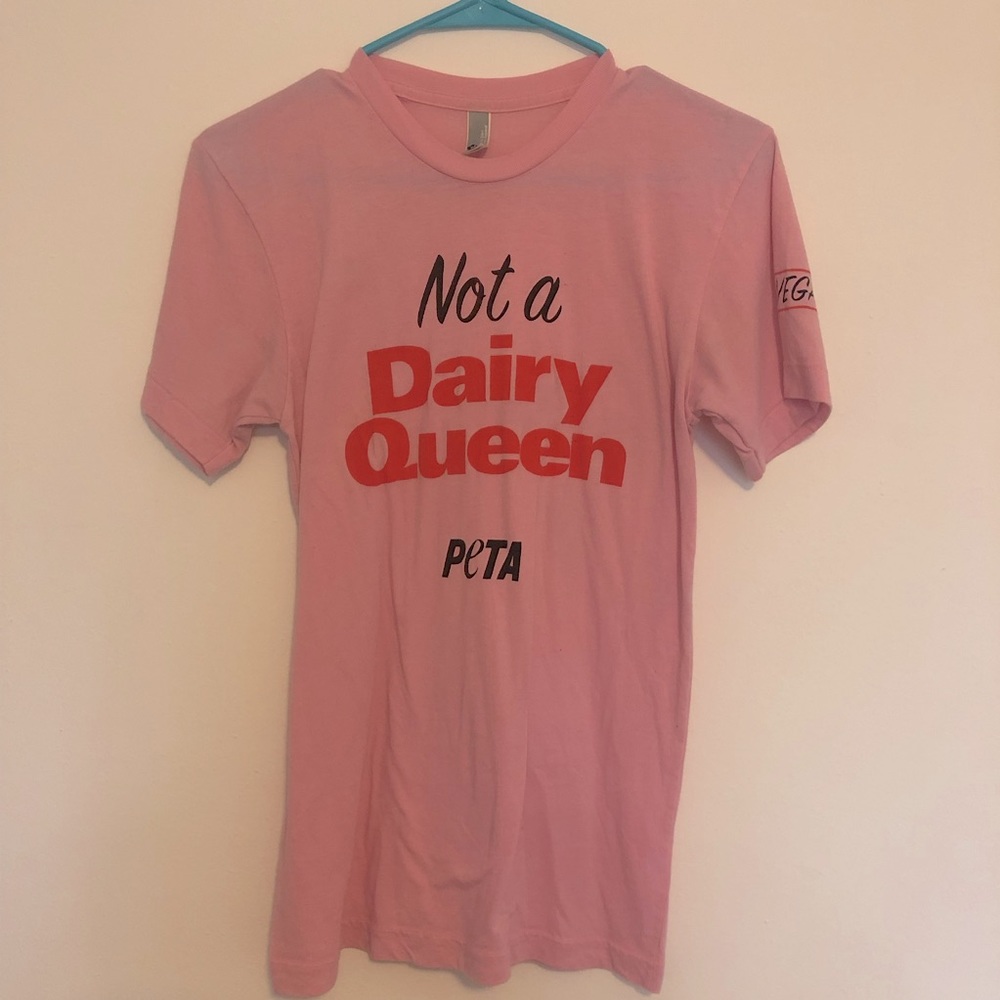 PETA T-shirt! Pink “Not a Dairy Queen” Tee